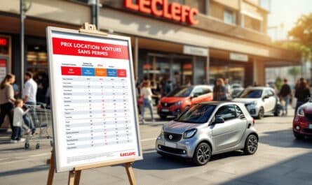 découvrez notre comparatif des tarifs de location de voiture sans permis chez leclerc pour 2024. comparez les prix et trouvez l'offre qui vous convient le mieux pour vos déplacements, tout en profitant de nos conseils d'experts.