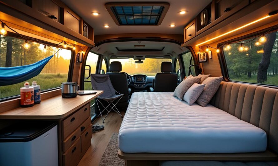Top 10 des accessoires pratiques pour vanlife : de la douche solaire au matelas à mémoire
